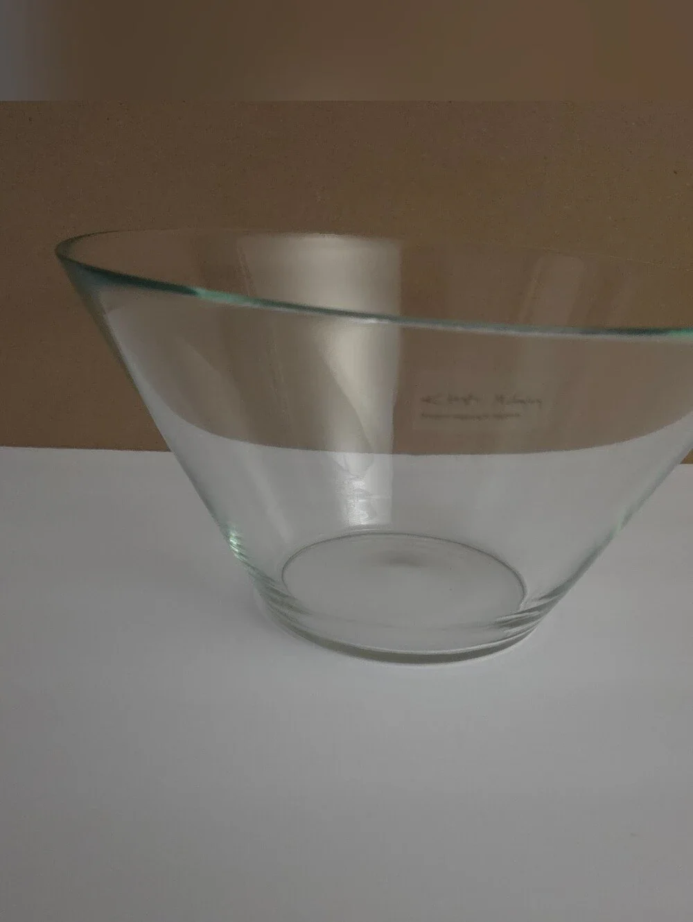 Vintage K. Hagberg & M. Hagberg IKEA Trygg Glass Serving Bowl 10.75